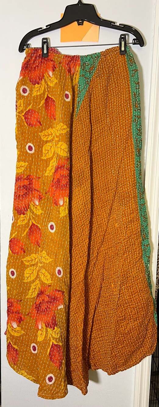 Kantha Bae Kantha Patchwork Wide Leg Lounge Pants